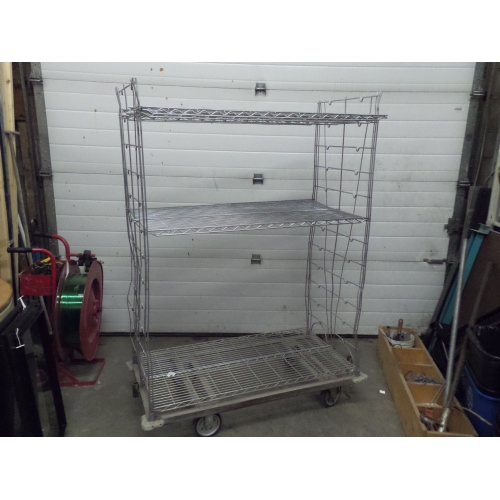 Chrome 4 Shelf Mobile Rolling Wire Shelving Cart Allsold.ca Buy